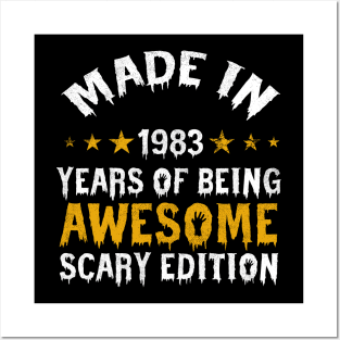 made in 1983 years of being limited edition Posters and Art